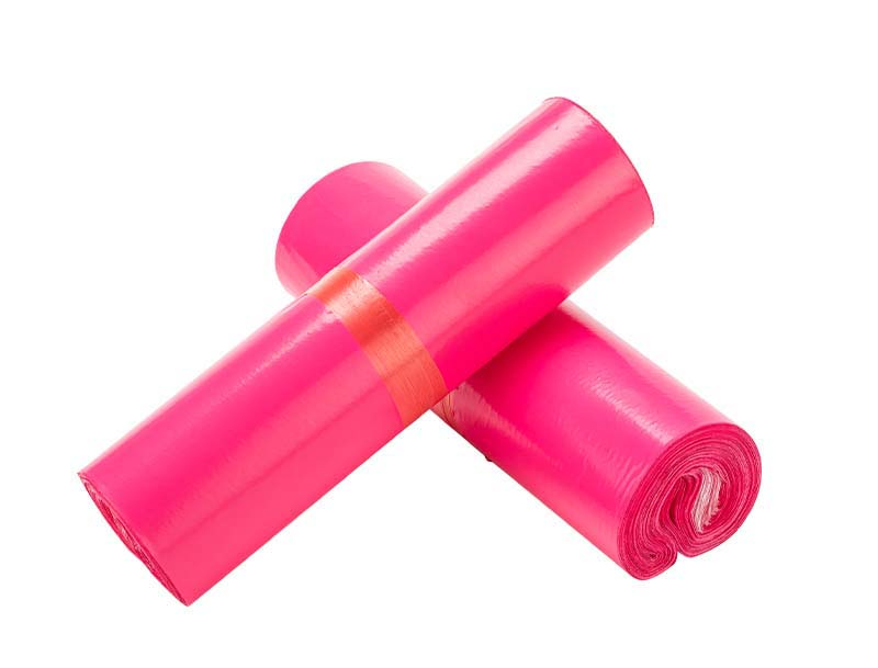 船山玫红色快递袋-02